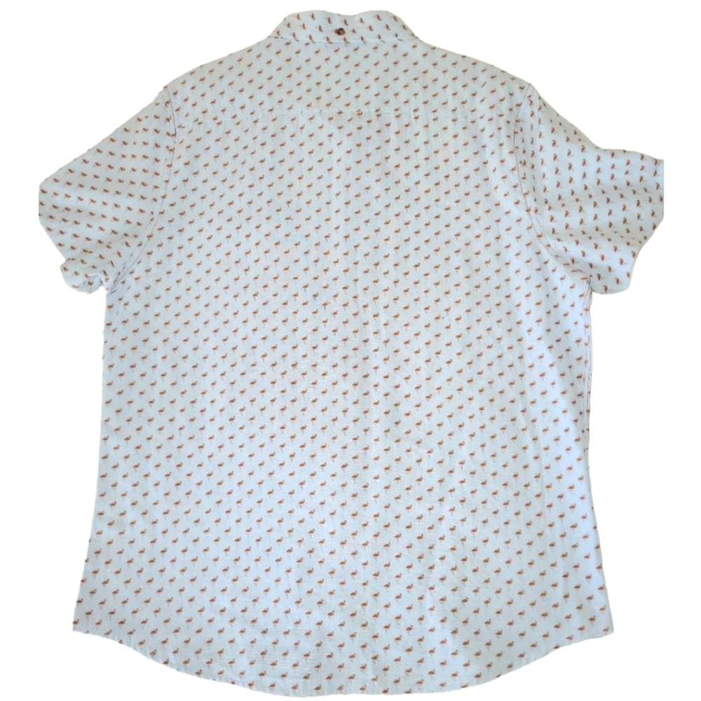 Sovereign Code Button Down Flamingo Print Shirt i… - image 3